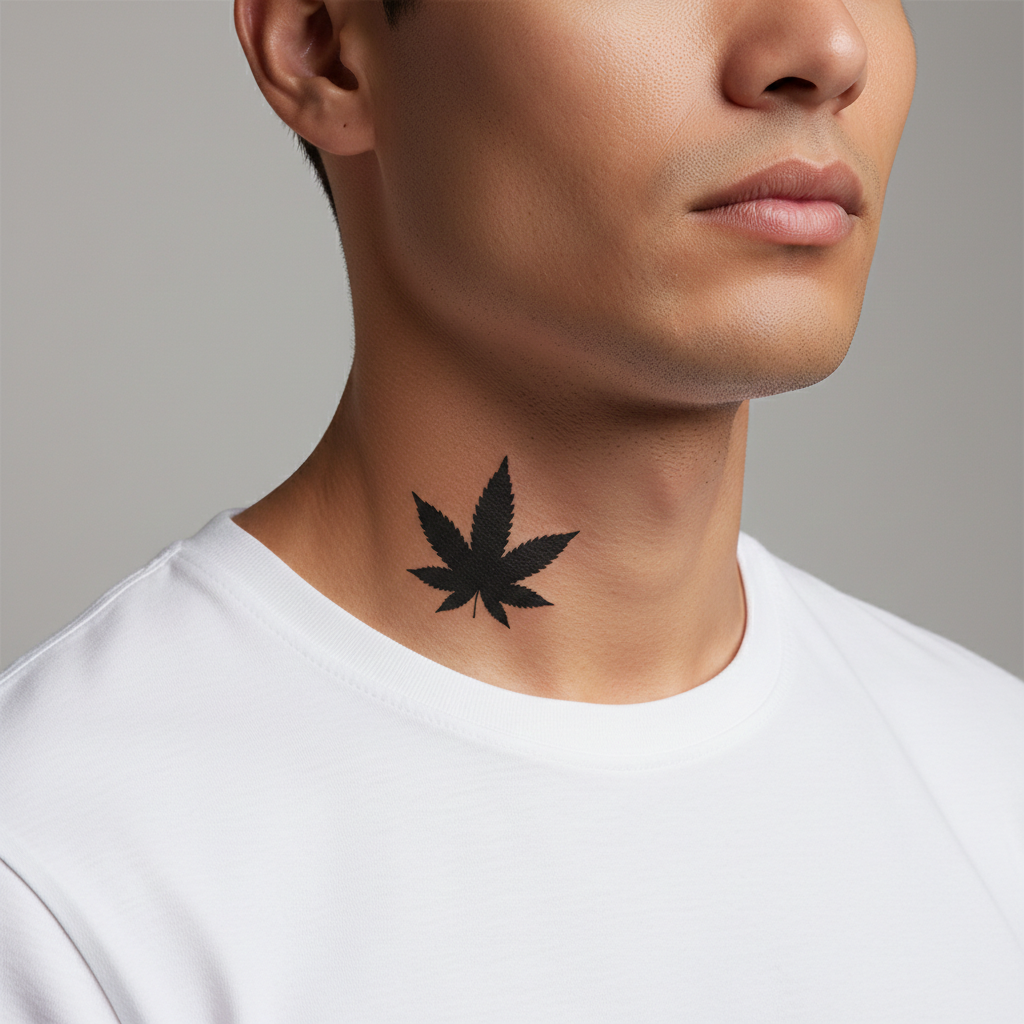 Tatuaje Hoja Cannábica
