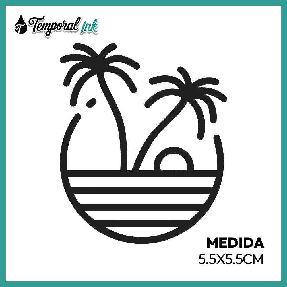 Tatuaje Isla Tropical