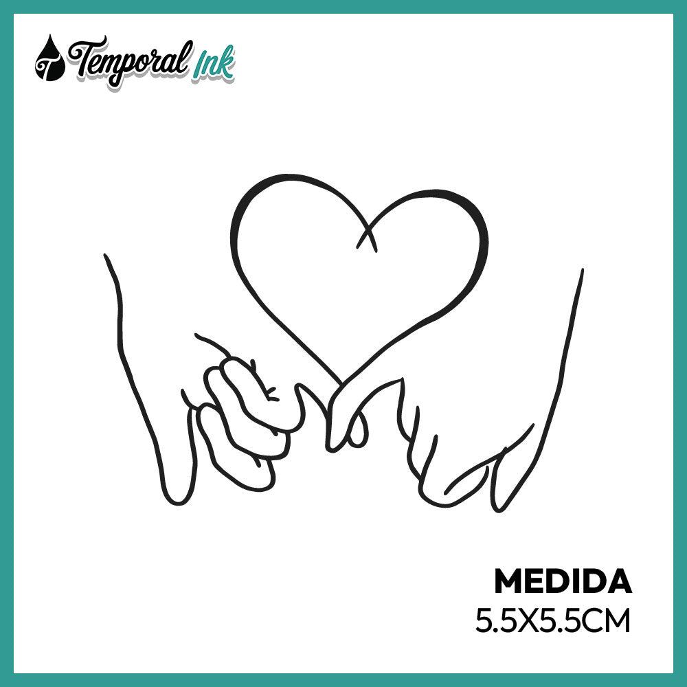 Tatuaje Corazón entre Manos