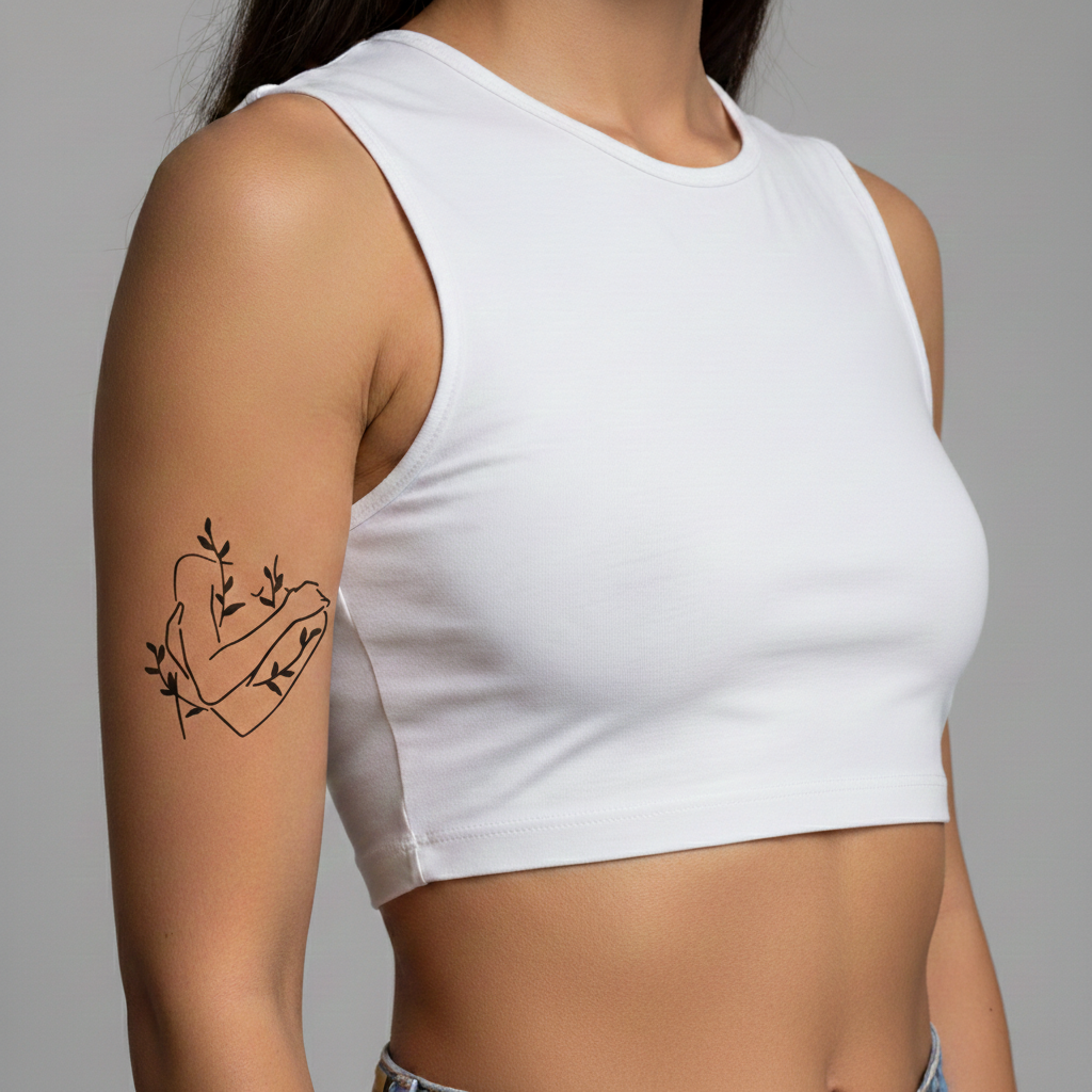 Tatuaje Abrazo Botánico