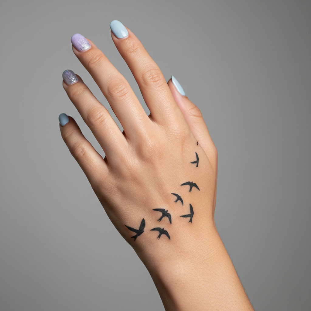 Tatuaje Aves en Vuelo