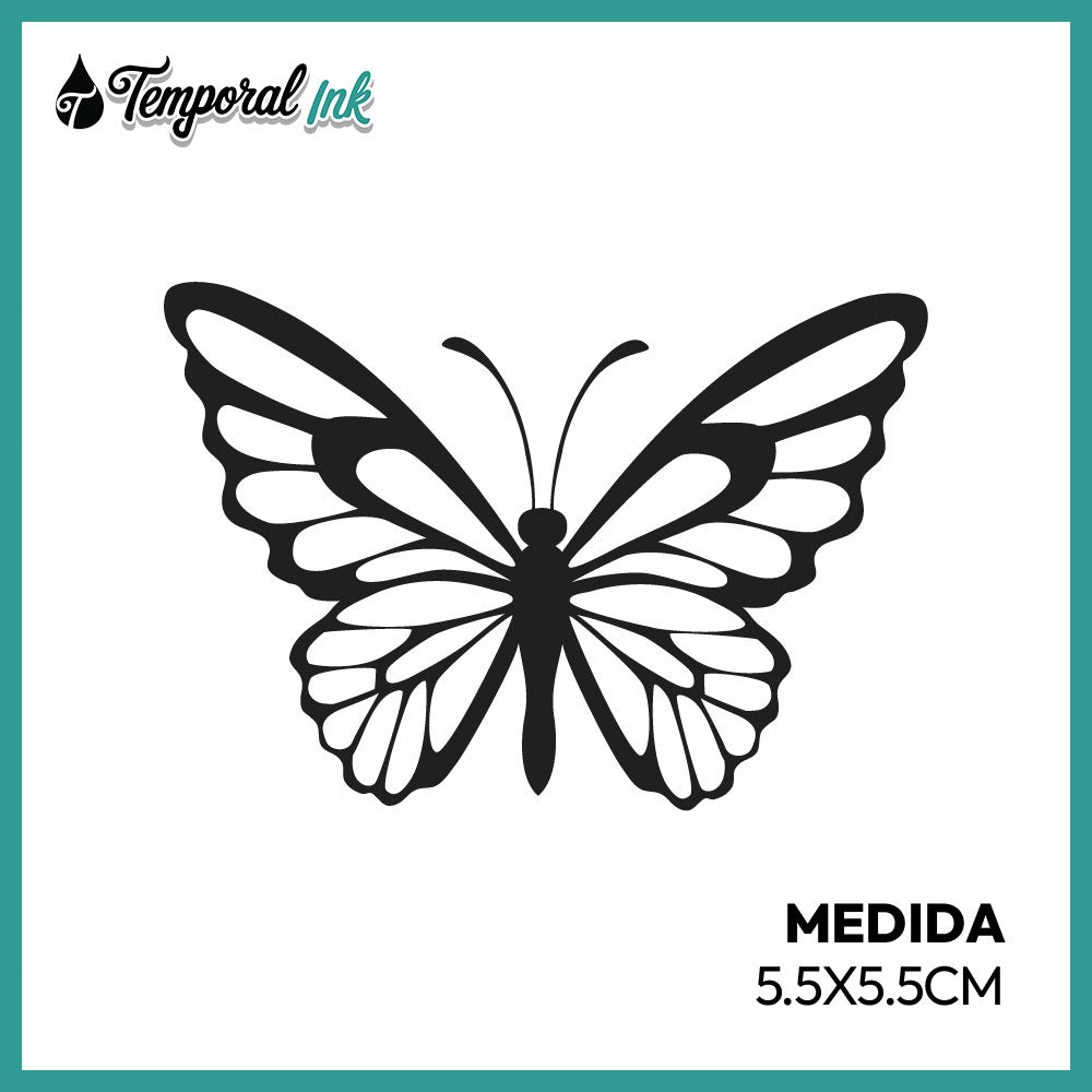 Tatuaje Mariposa Simétrica