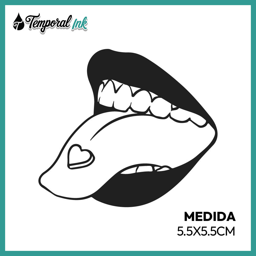 Tatuaje Labios con Lengua