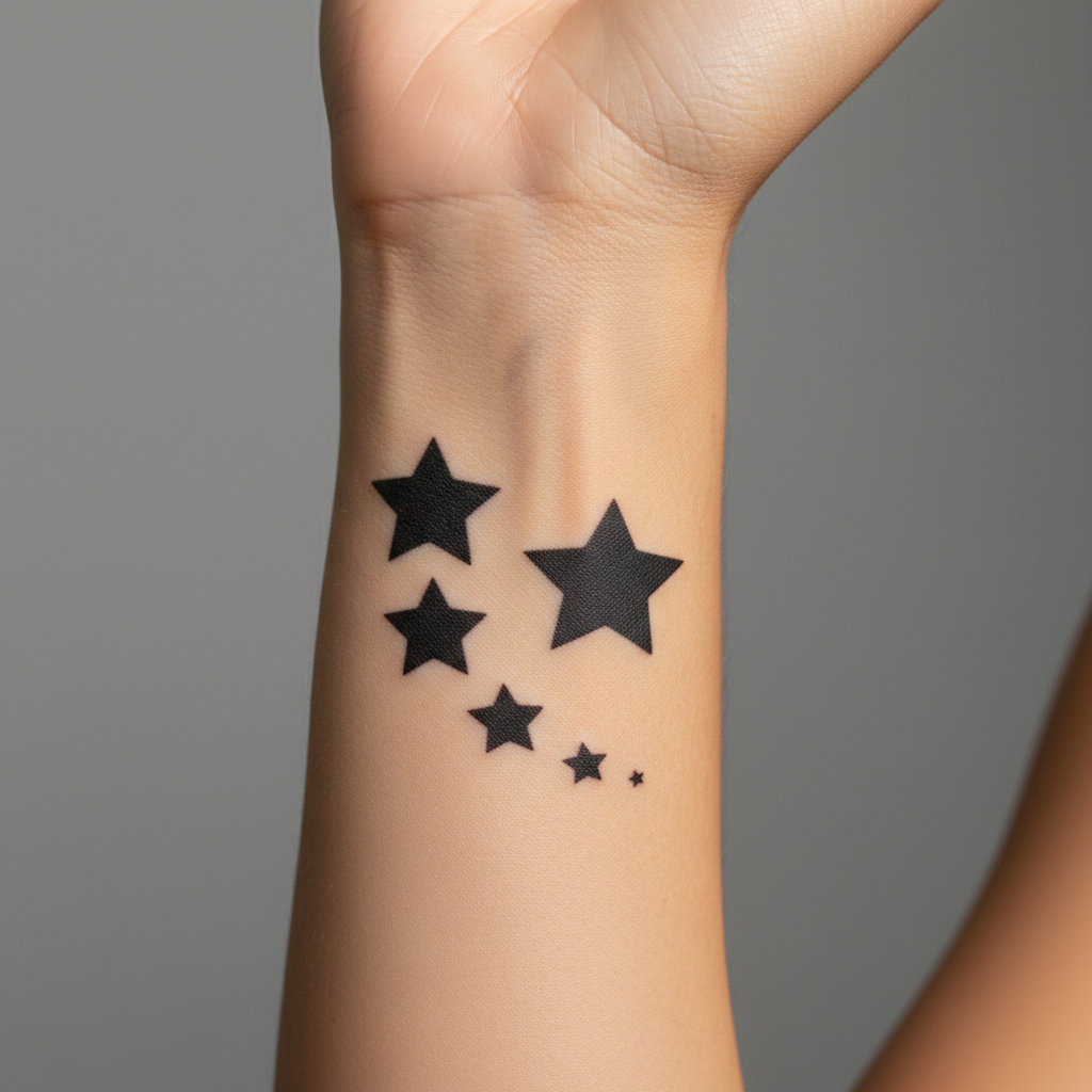 Tatuaje Grupo de Estrellas