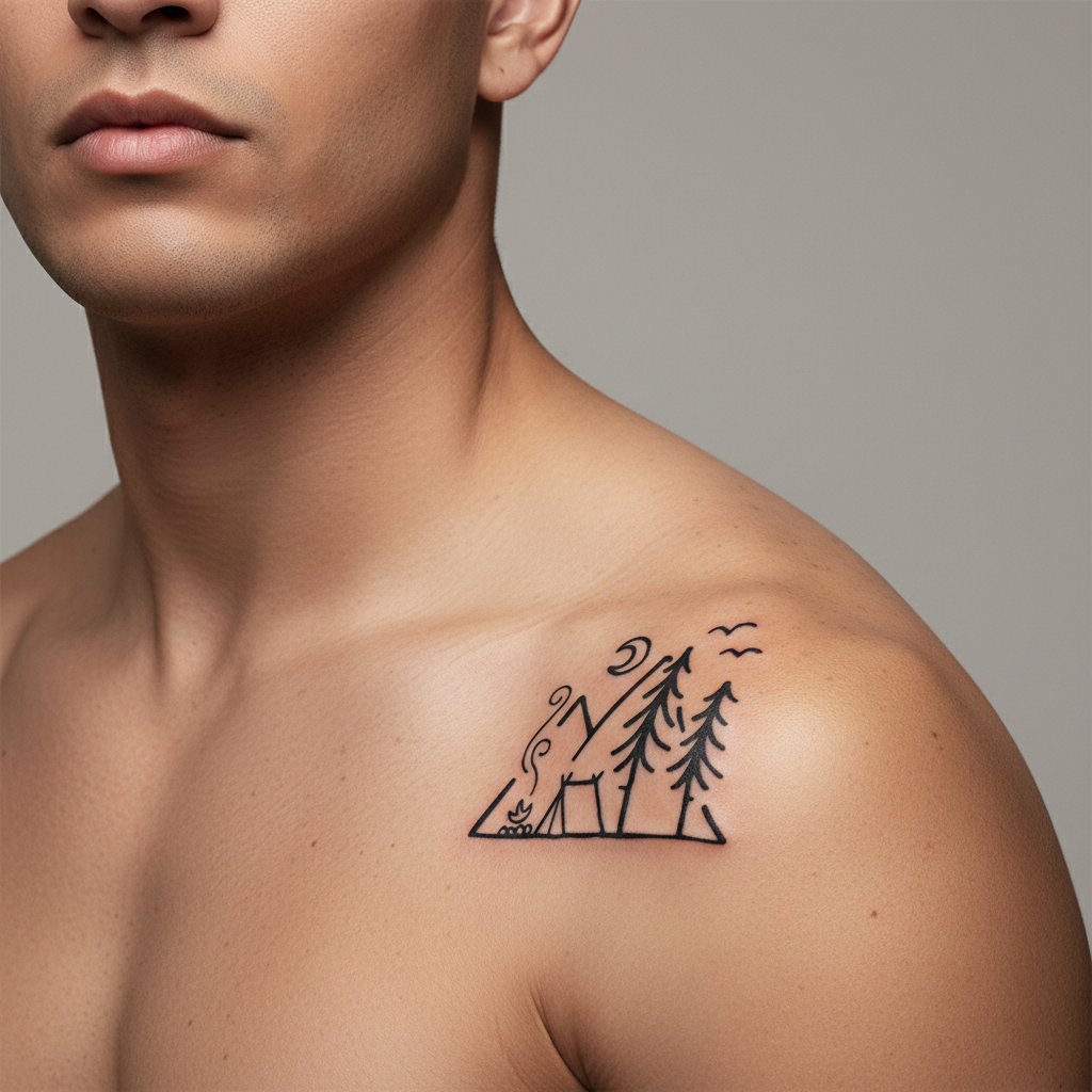 Tatuaje Campamento Nocturno