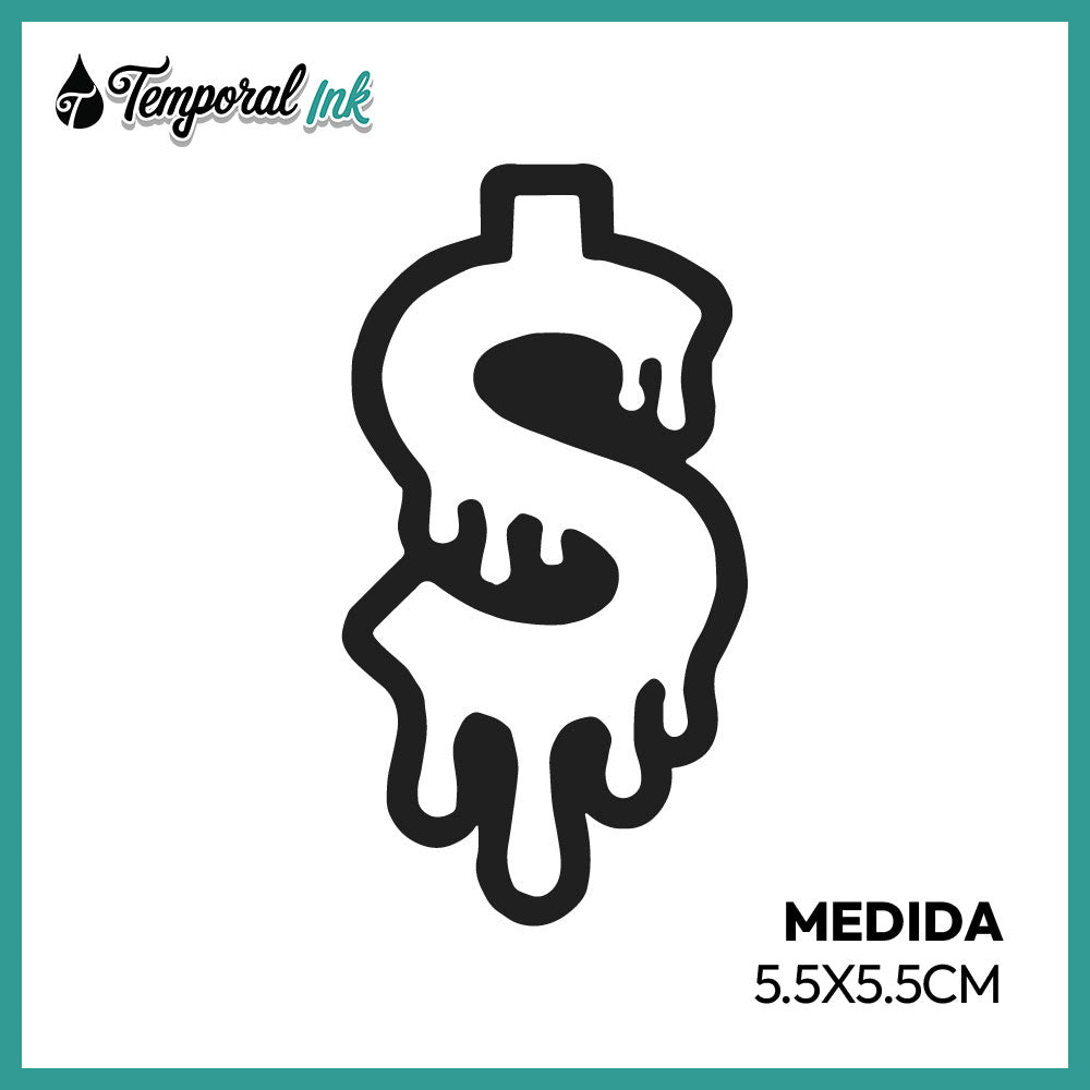 Tatuaje Dólar Derretido