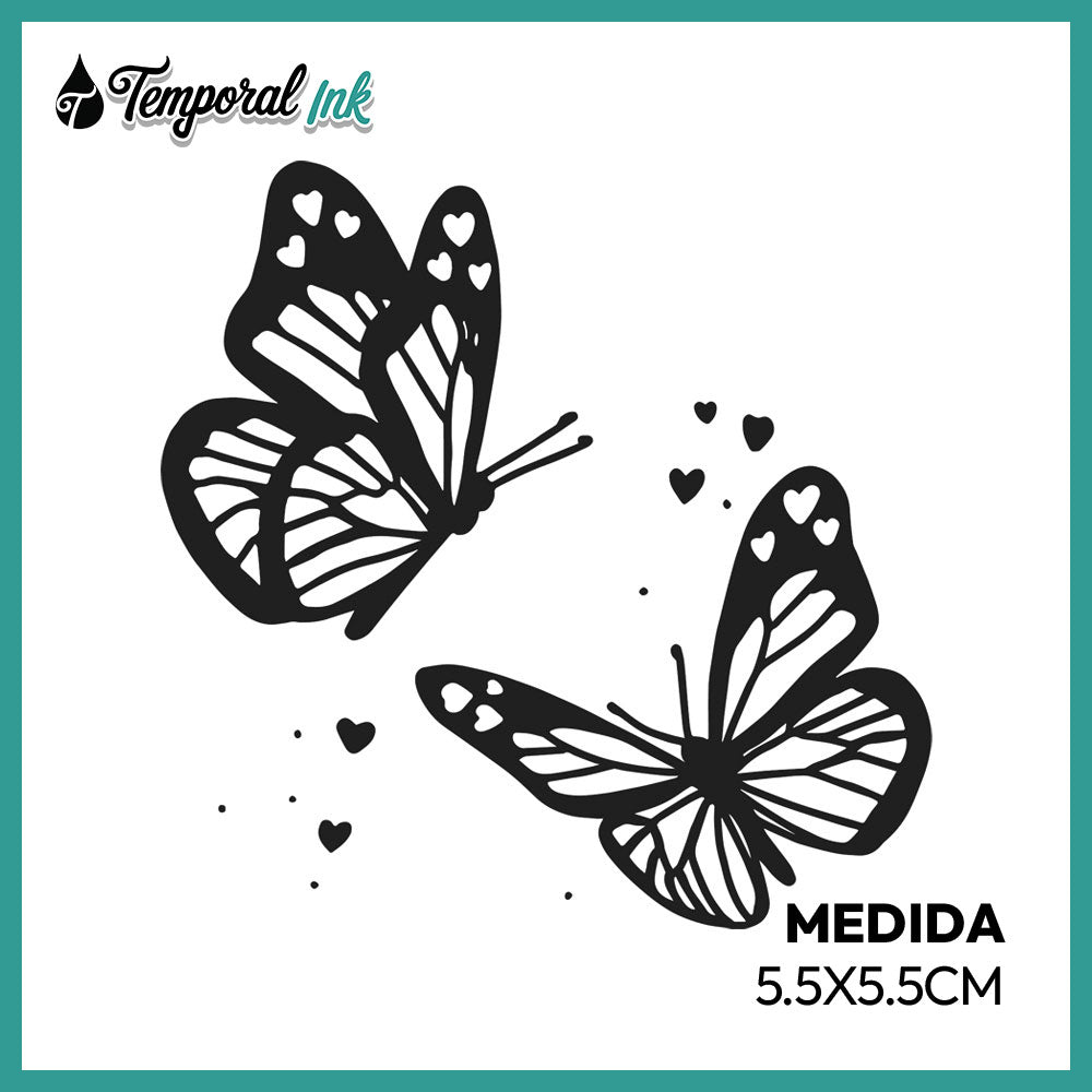 Tatuaje Mariposas Amor