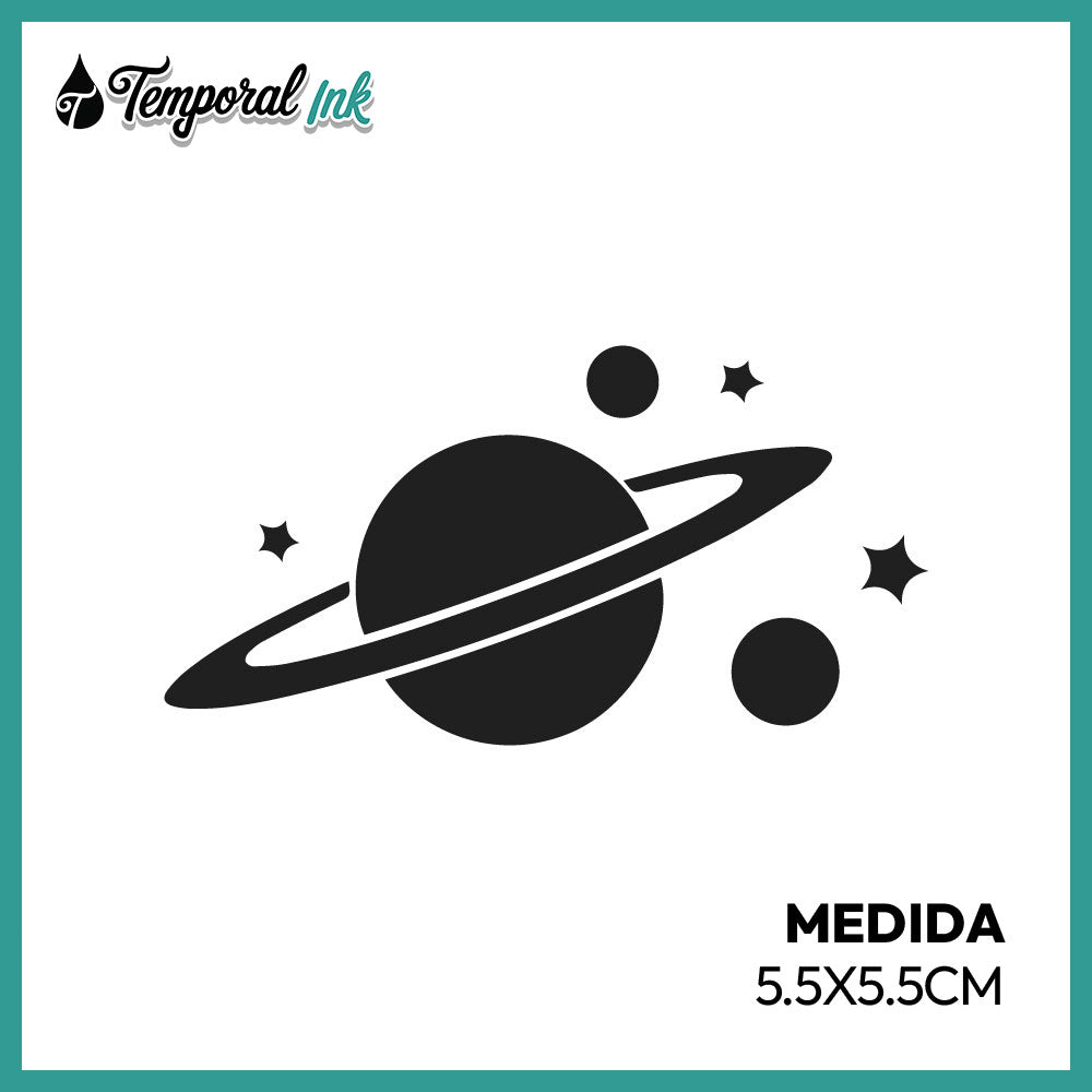 Tatuaje Planeta con Lunas