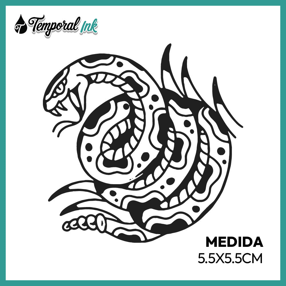 Tatuaje Serpiente Fuego