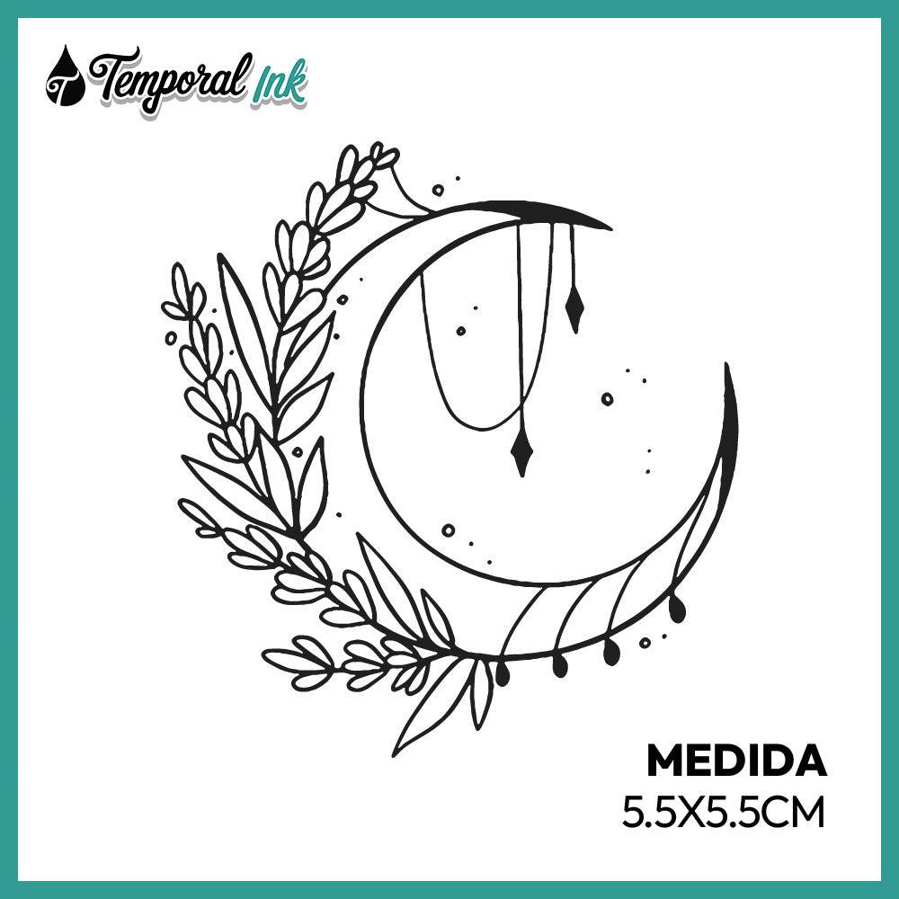 Tatuaje Luna Botánica