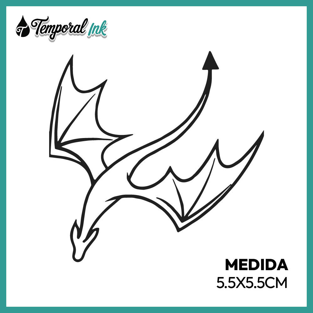 Tatuaje Dragón en Líneas