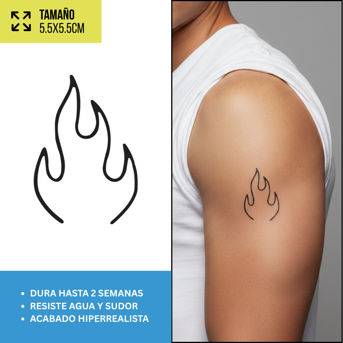 Tatuajes Temporales Minimalistas | Duran hasta 2 Semanas