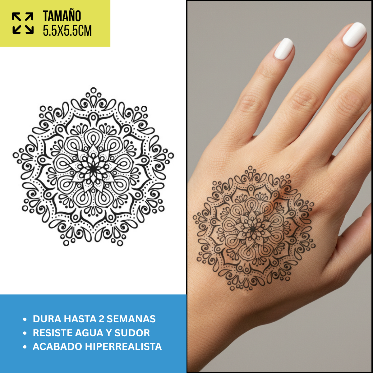Tatuajes Temporales Alas, Ángeles y Espirituales | Duran hasta 2 Semanas