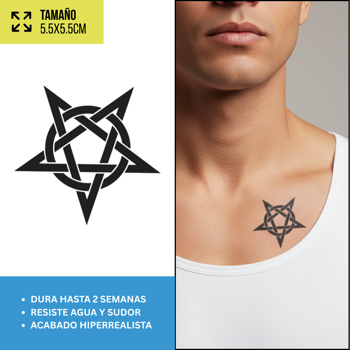 Tatuajes Temporales Góticos y Alternativos  | Hombre y Mujer