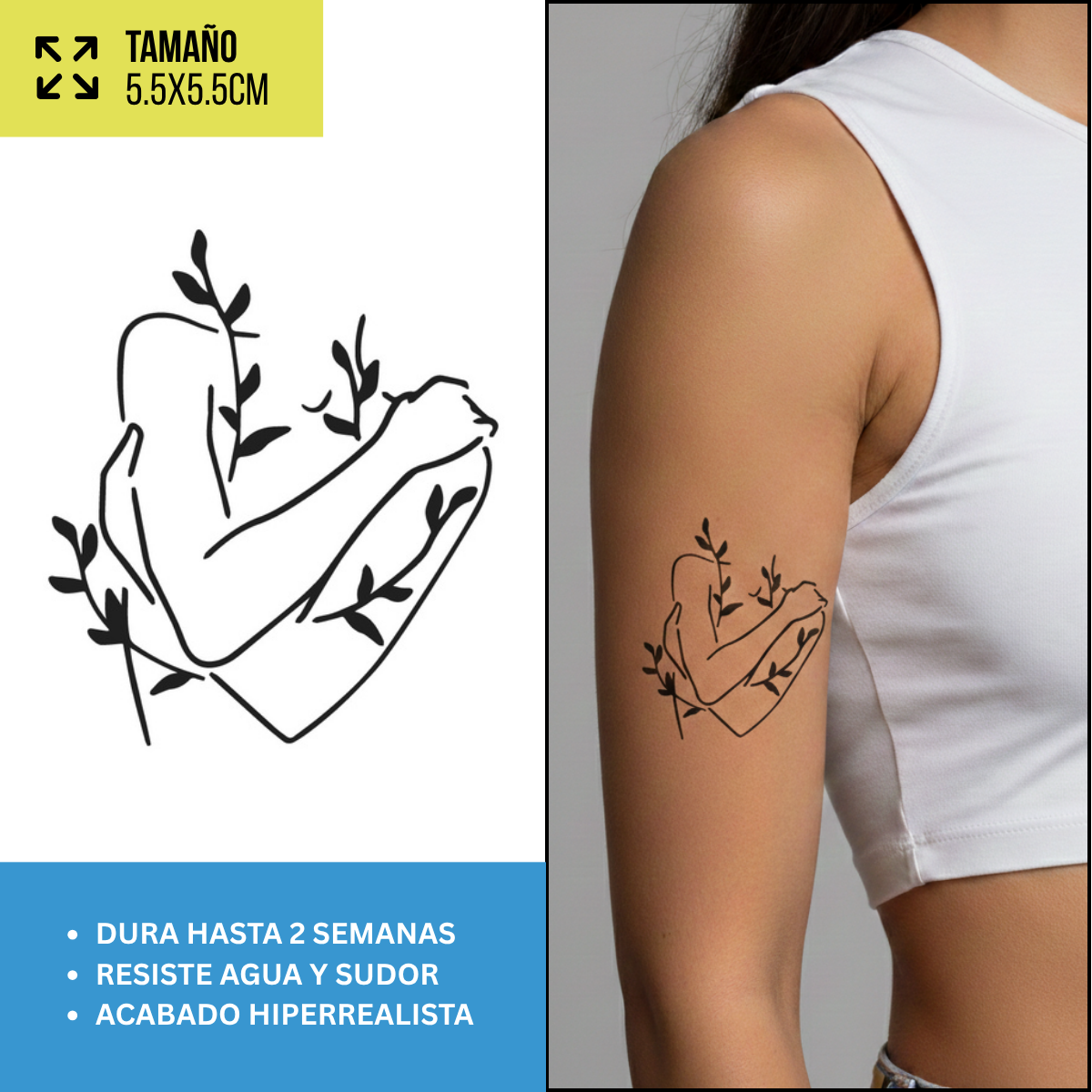 Tatuajes Temporales Más Vendidos | Duran hasta 2 Semanas