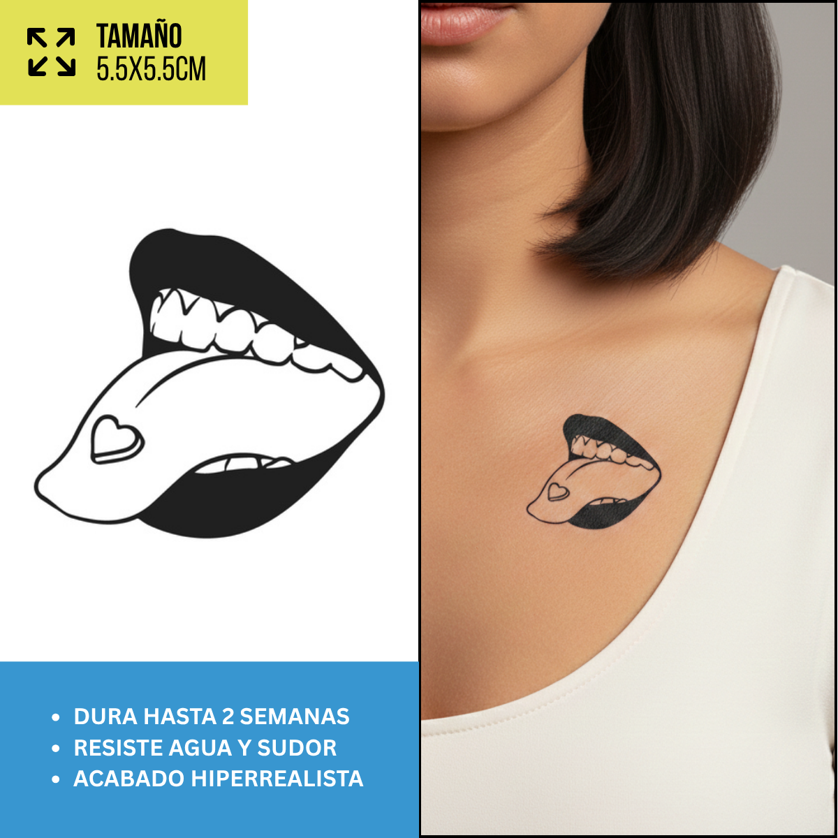 Tatuajes Temporales Pop y Lifestyle | Hombre y Mujer