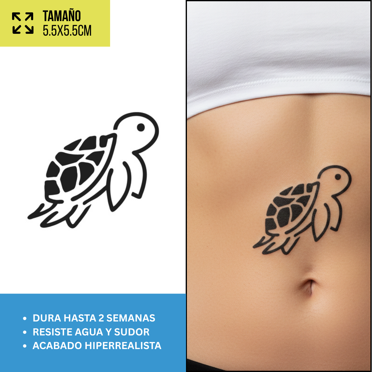 Tatuajes Temporales Animales  | Hombre y Mujer