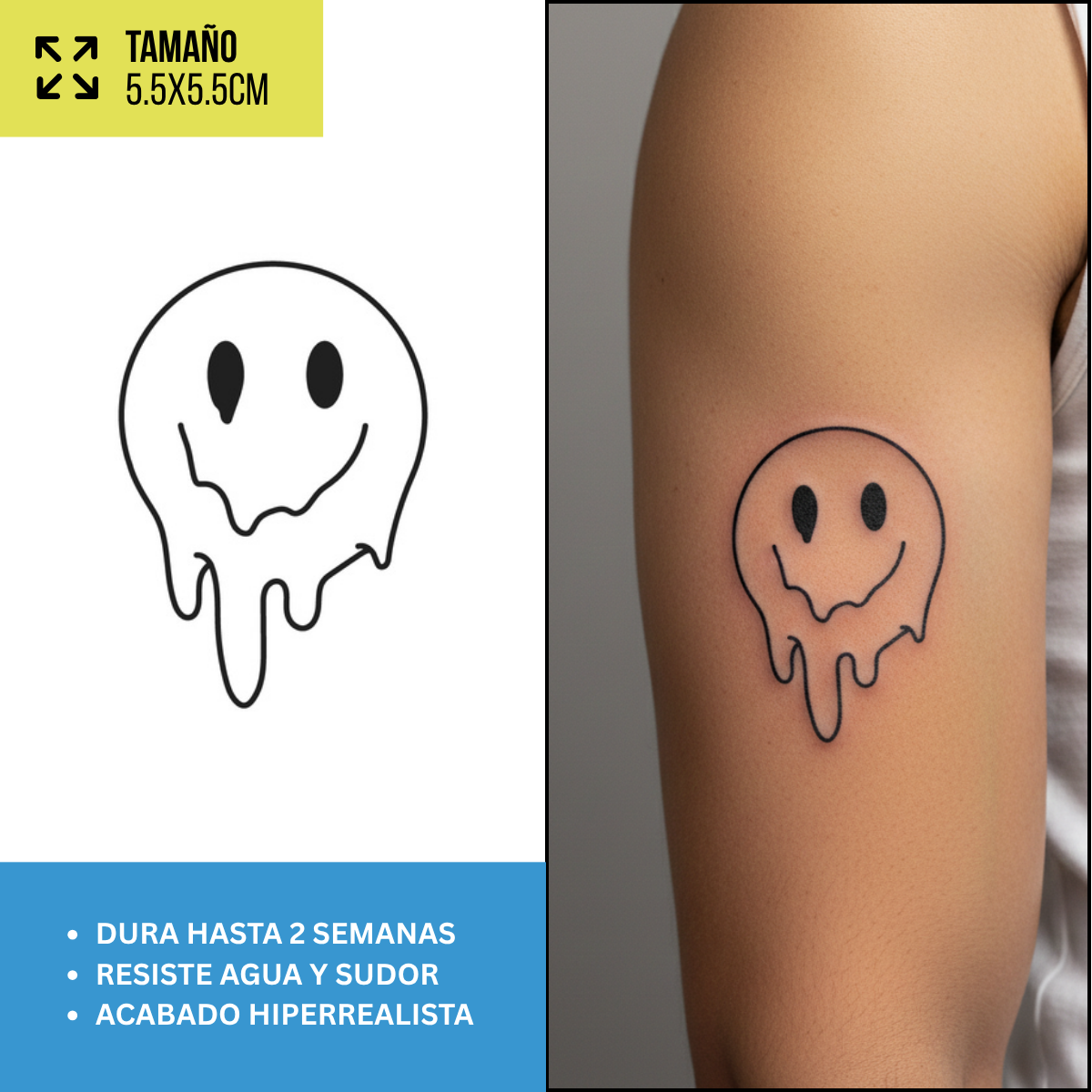 Tatuajes Temporales Góticos y Alternativos  | Hombre y Mujer