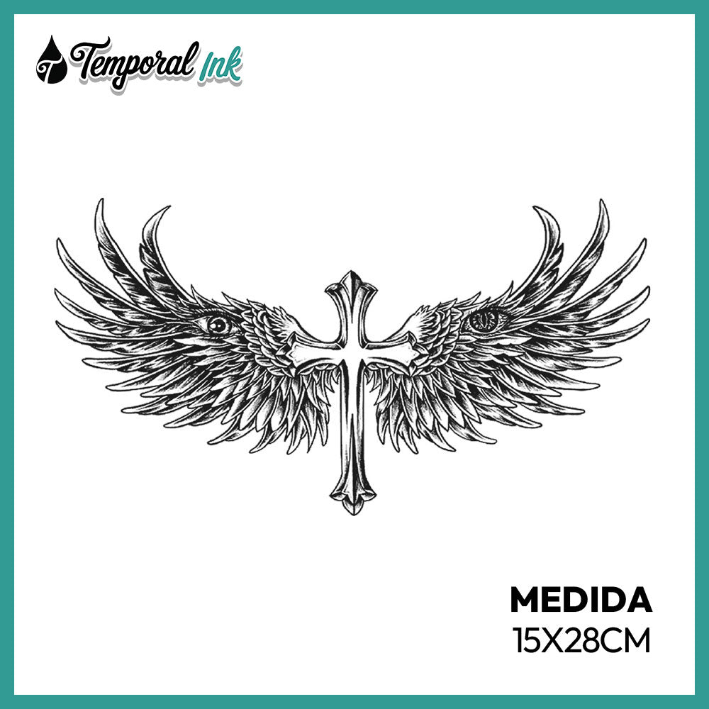 Tatuaje Cruz Alada