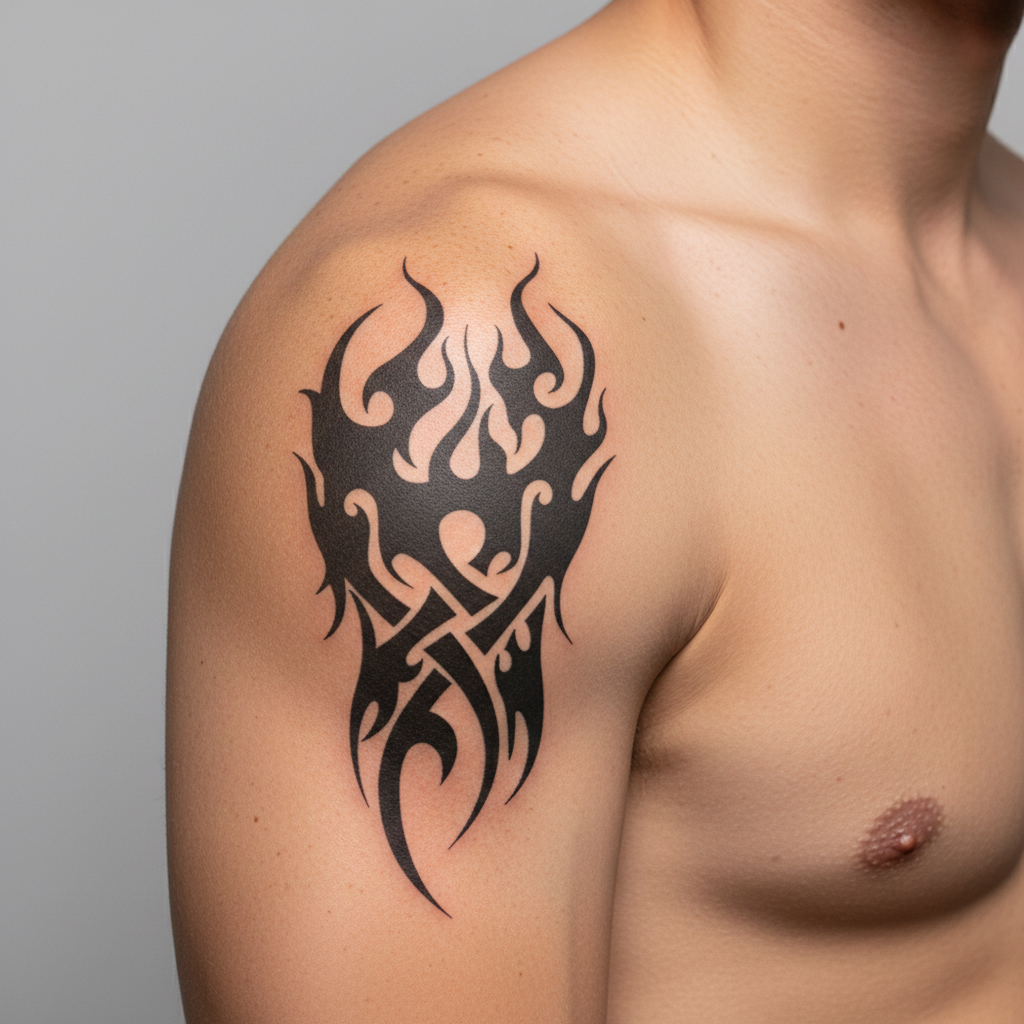 Tatuaje Fuego Tribal