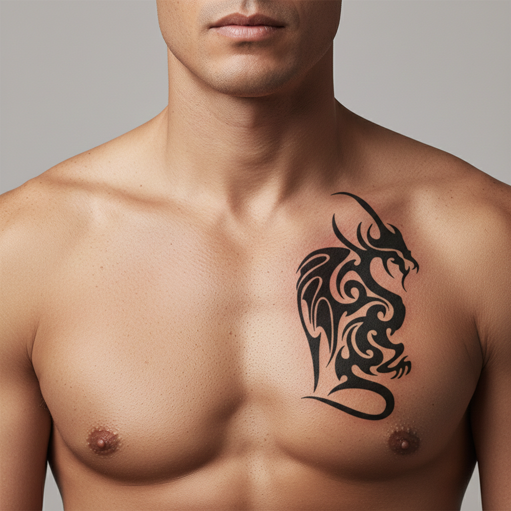 Tatuaje Dragón Tribal