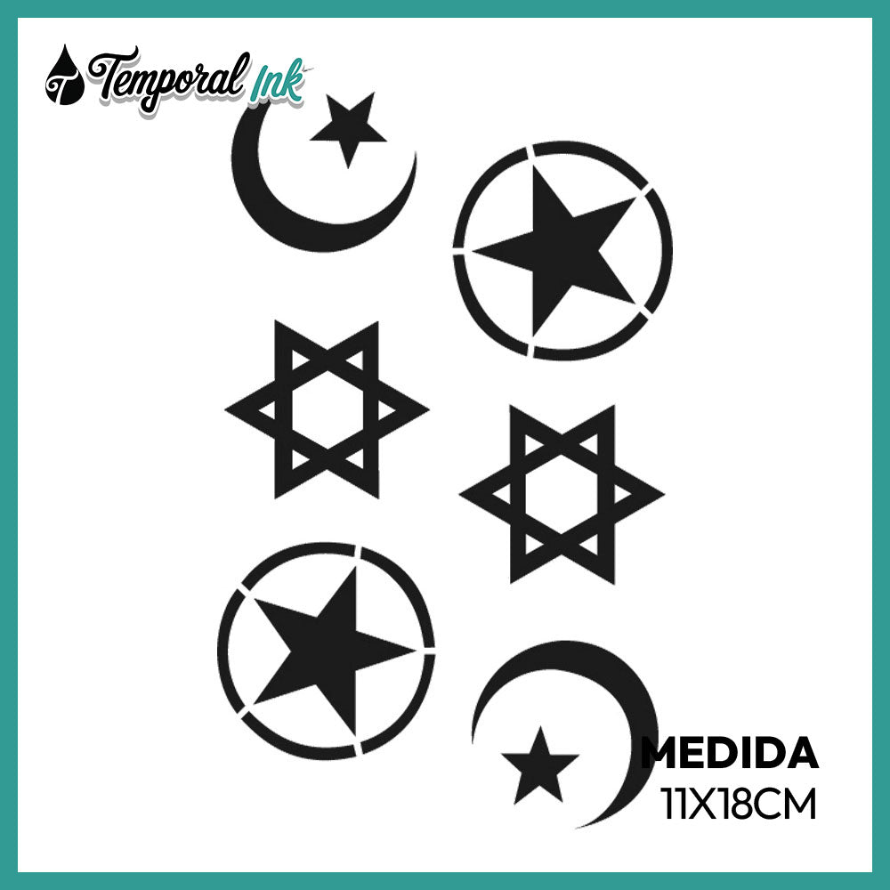 Tatuaje Símbolos Estrellas