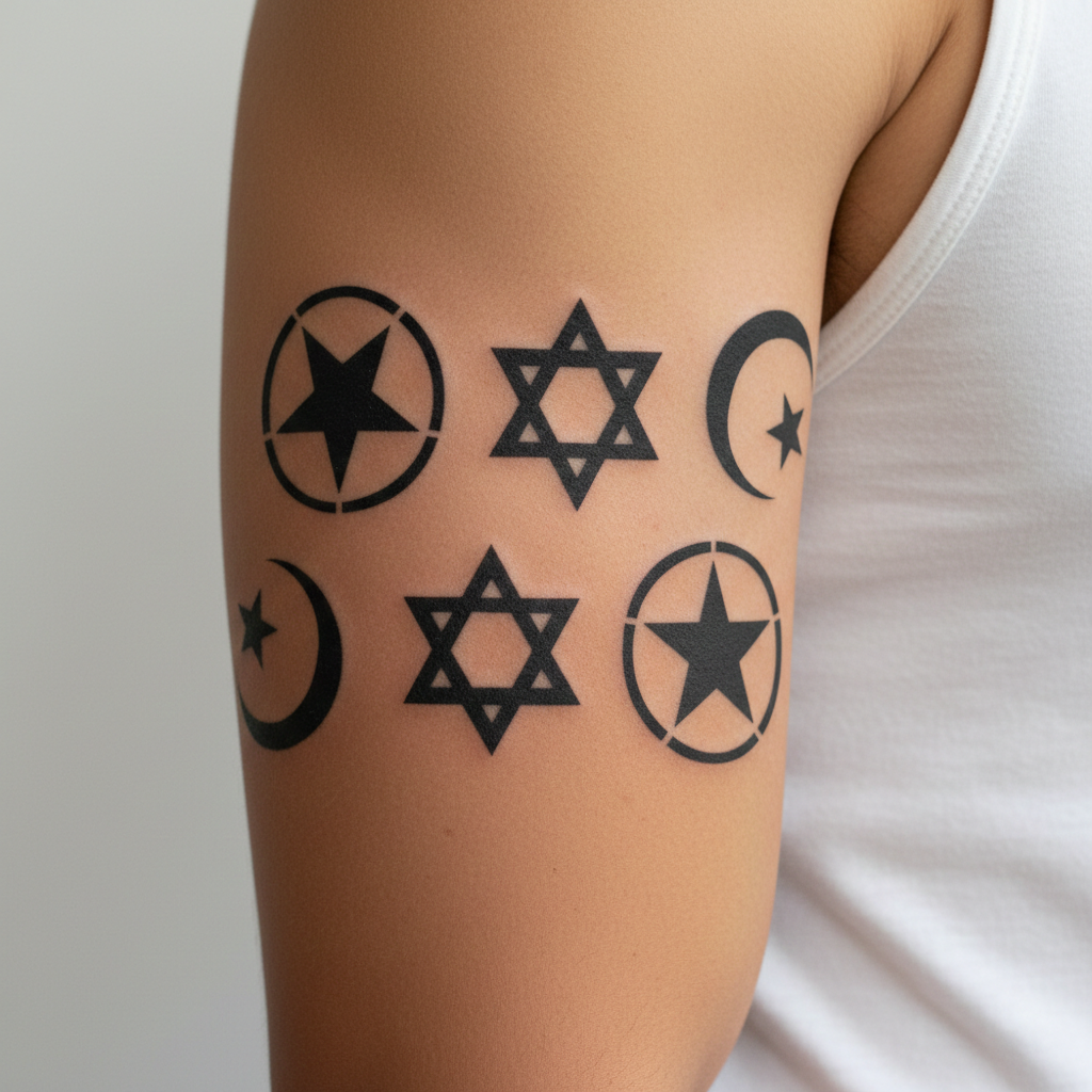 Tatuaje Símbolos Estrellas