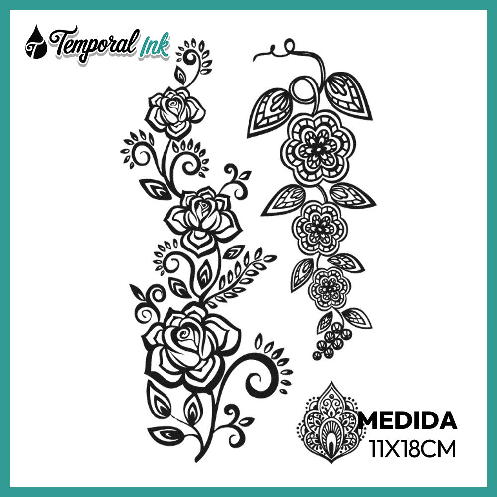 Tatuaje Flores Ornamentales