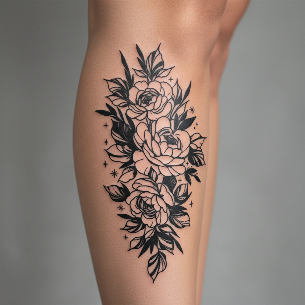 Tatuaje Bouquet Floral