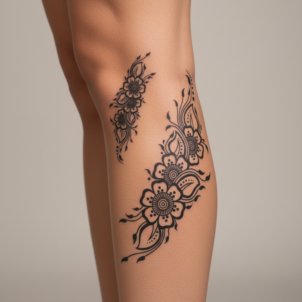 Tatuaje Flores Ornamentales