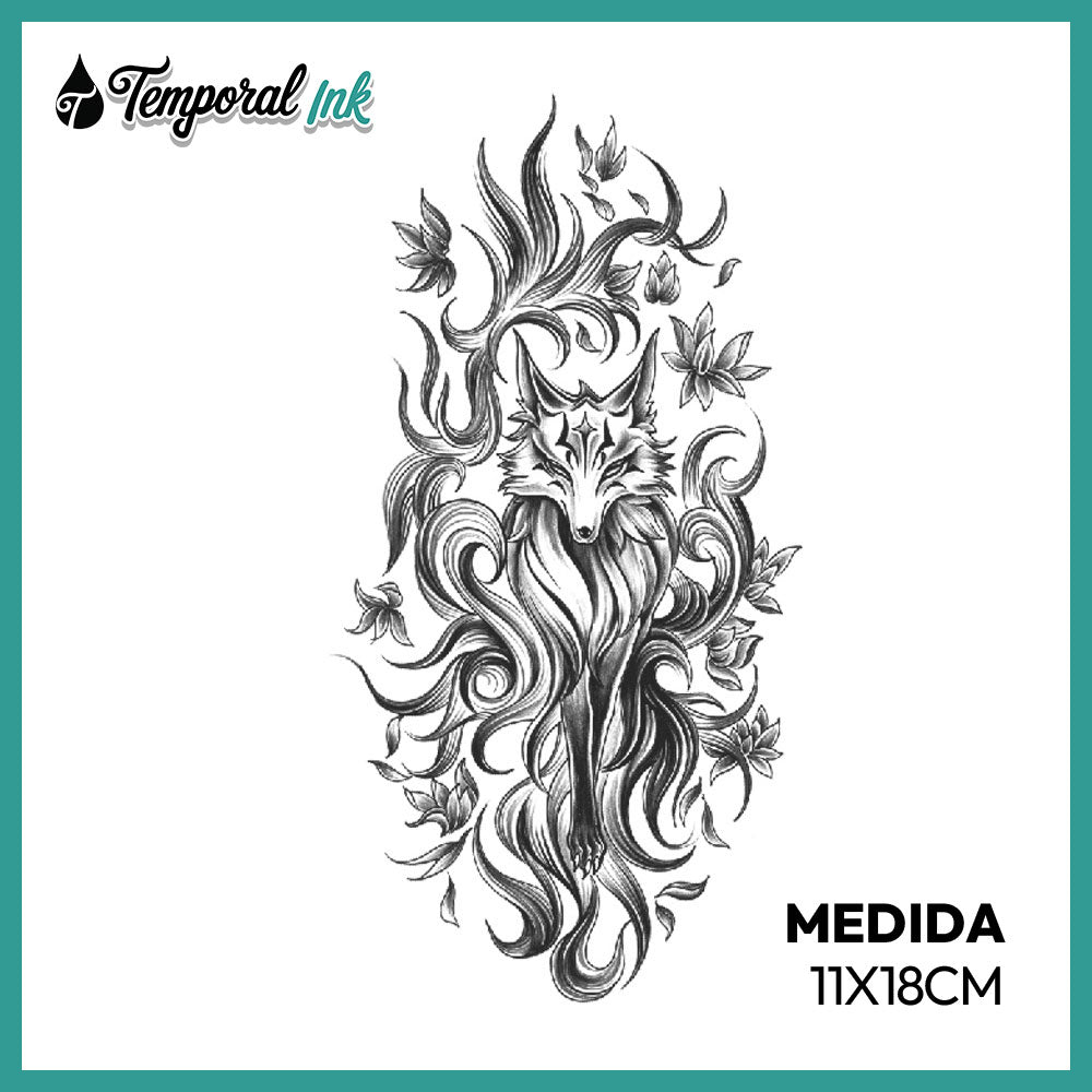 Tatuaje Lobo místico