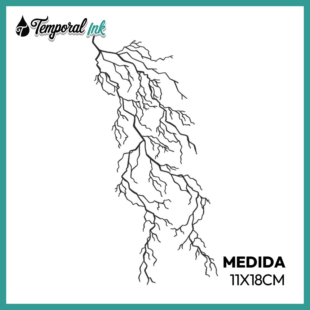 Tatuaje Rayo ramificado