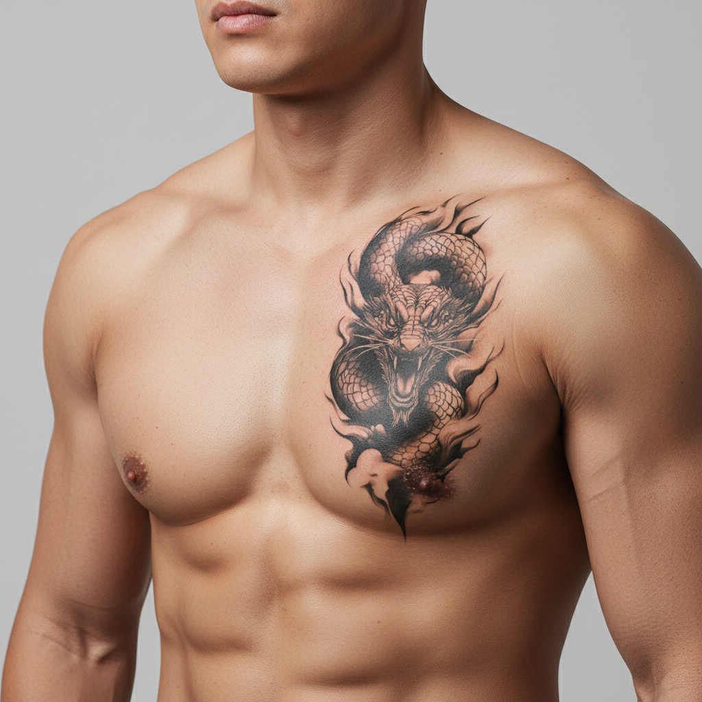 Tatuaje Dragón oriental