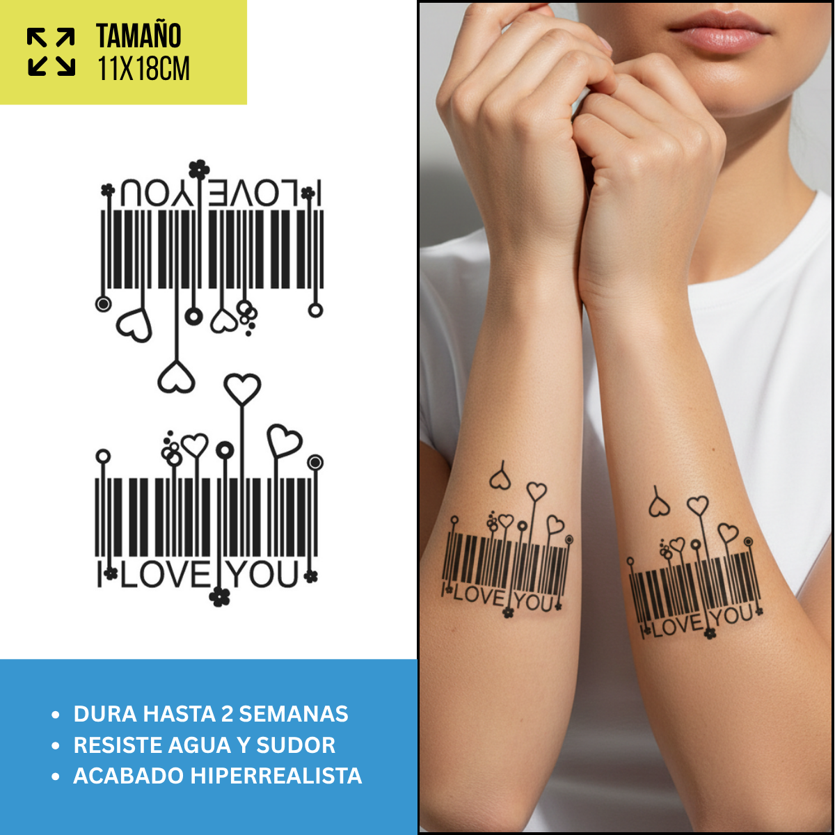 Tatuajes Temporales Minimal & Lettering | Diseños Realistas