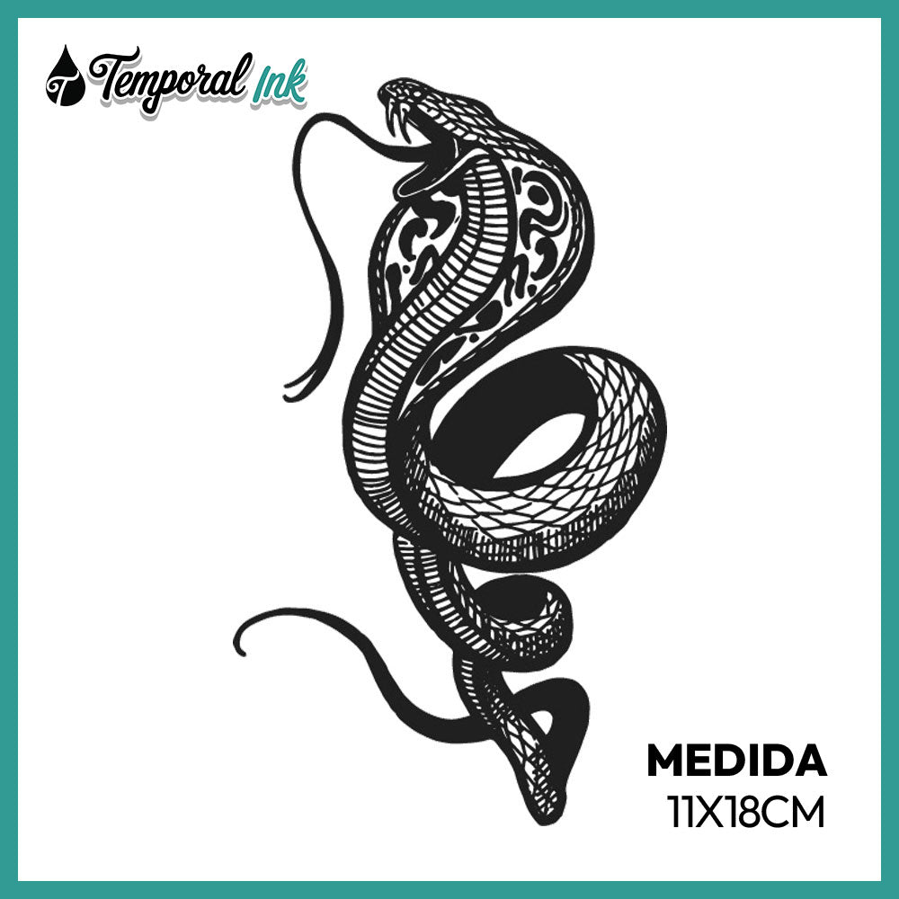 Tatuaje Cobra enroscada