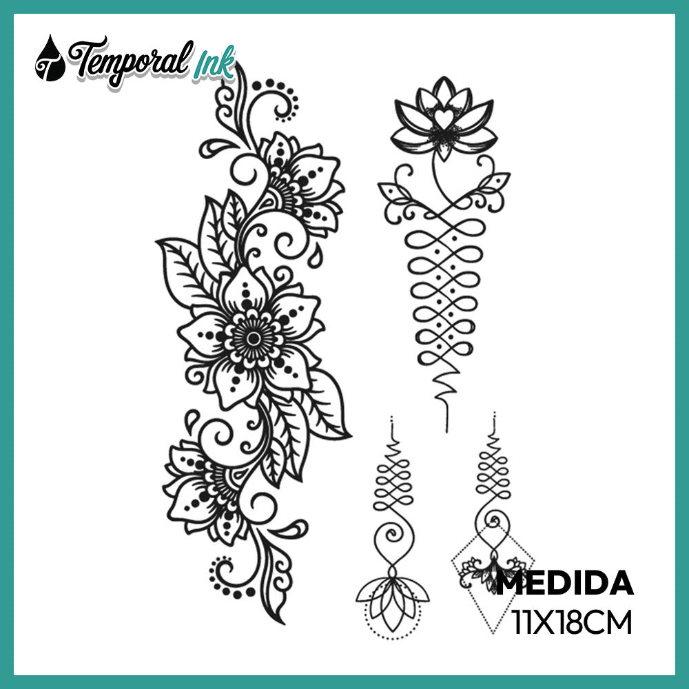 Tatuaje Flores Ornamentales