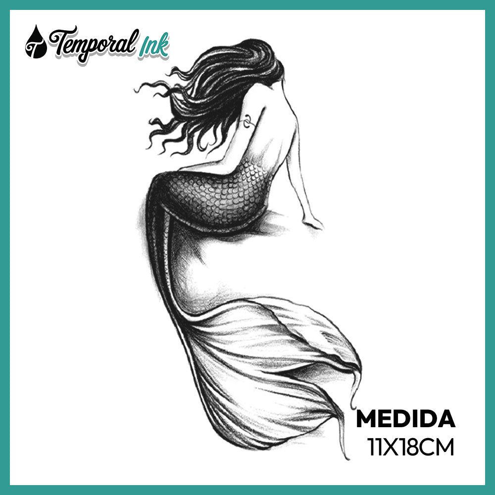 Tatuaje Sirena de perfil