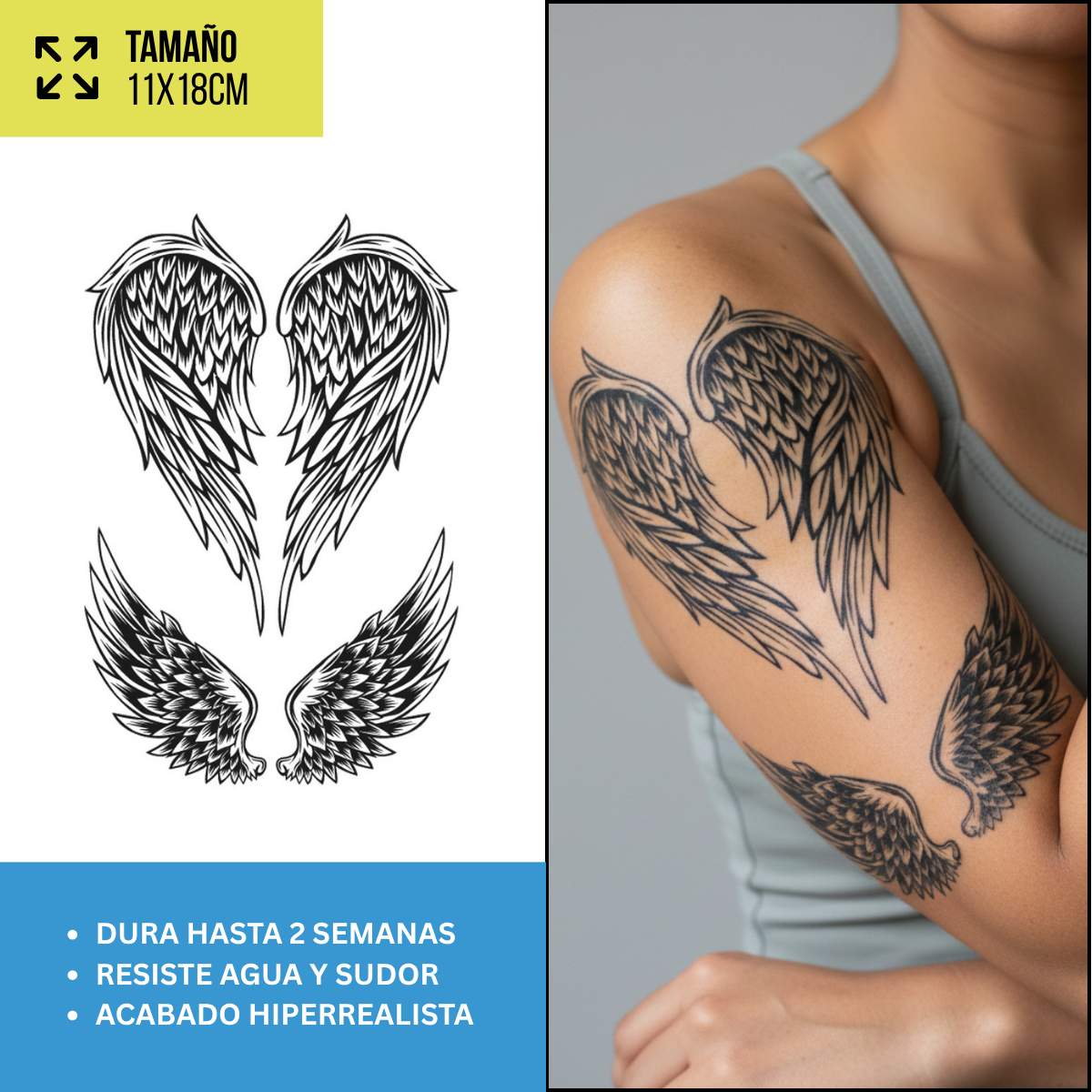 Tatuajes Temporales Místico & Espiritual | Hombre y Mujer