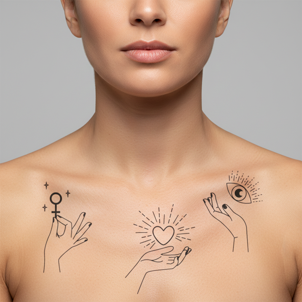 Tatuaje Manos con Símbolos