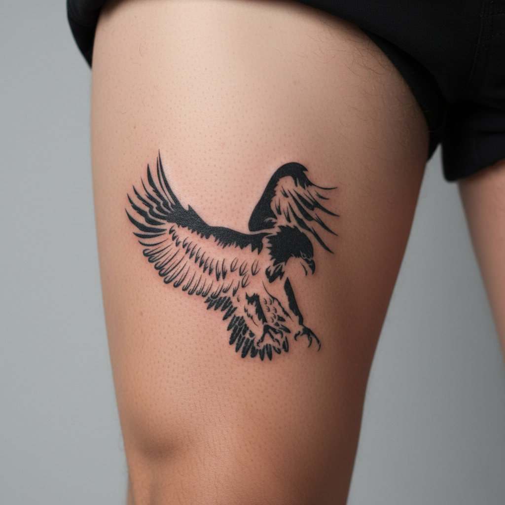 Tatuaje Águila negra