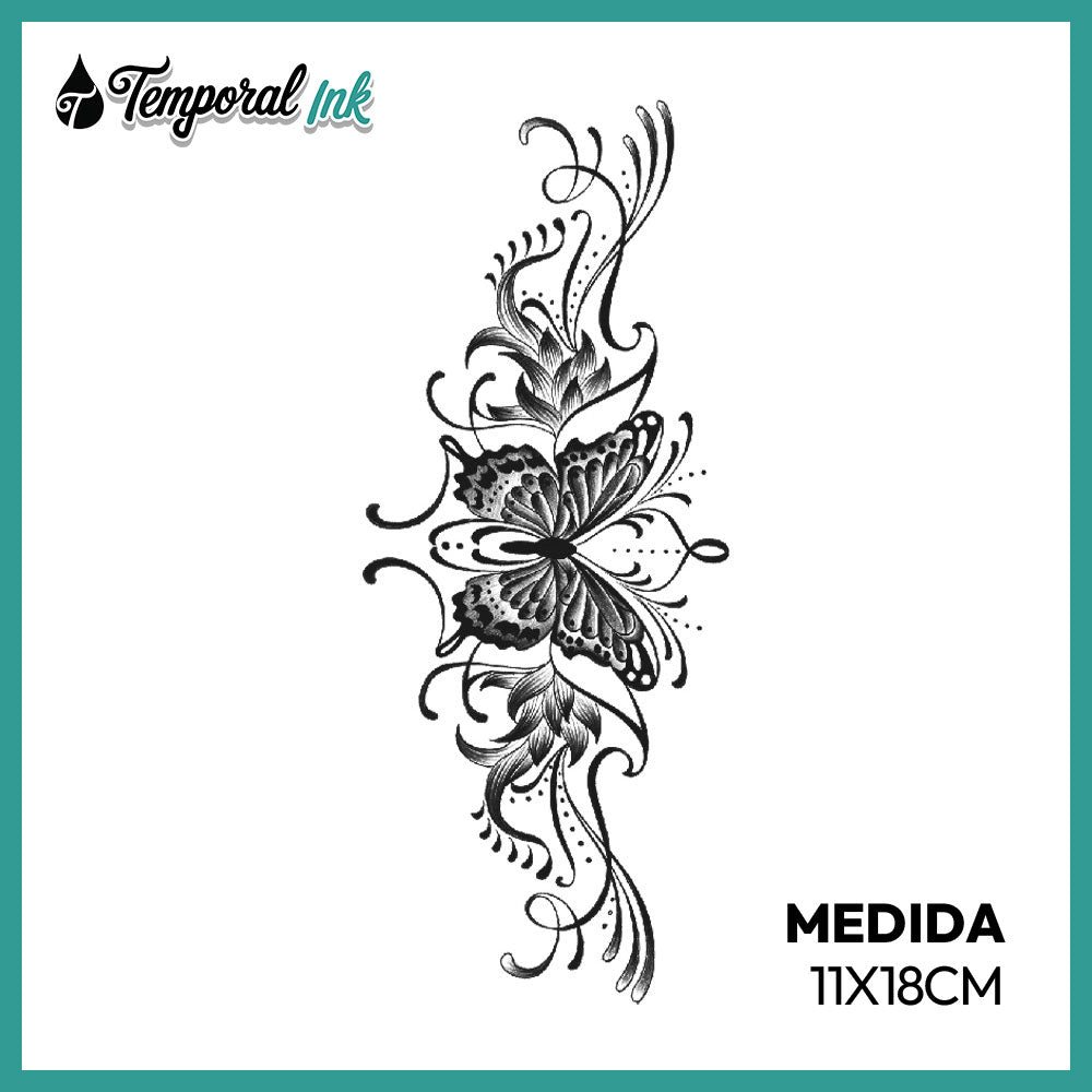 Tatuaje Mariposa ornamental
