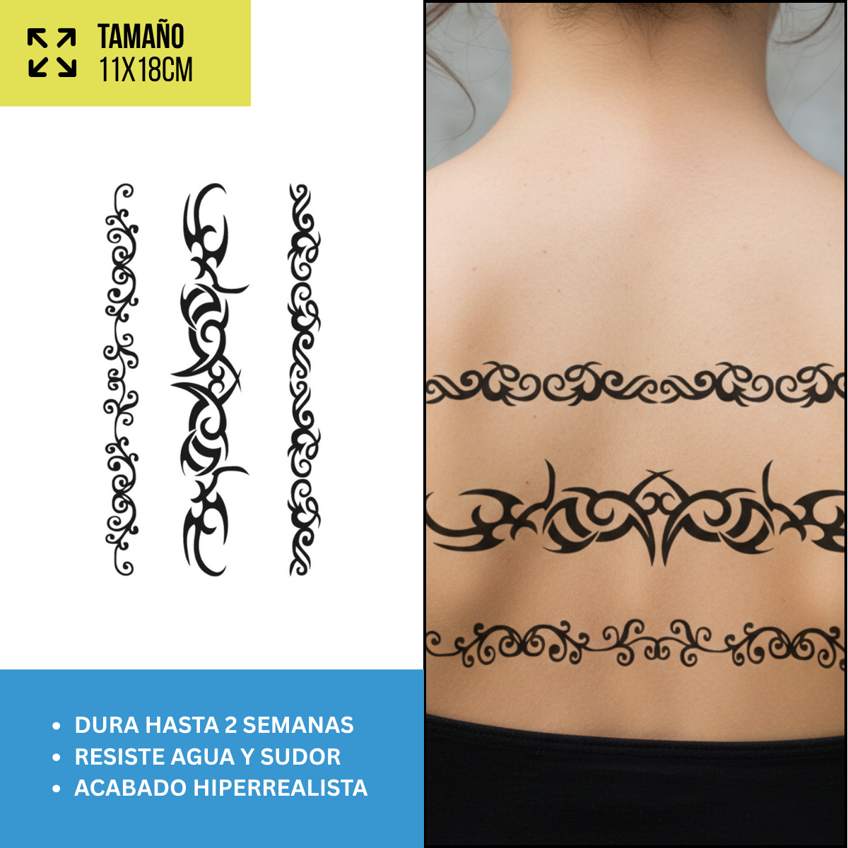 Tatuajes Temporales Mix Especial | Duran hasta 2 Semanas