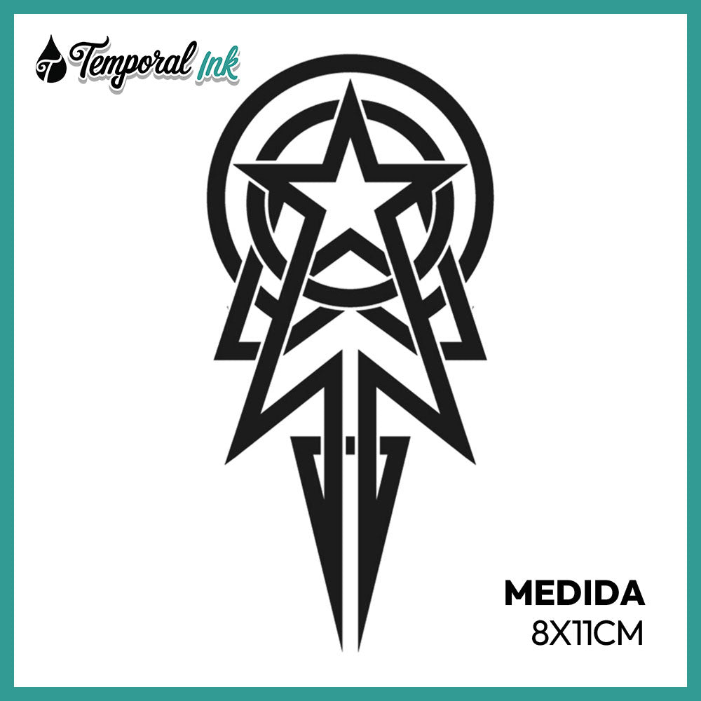 Tatuaje Estrella Geométrica