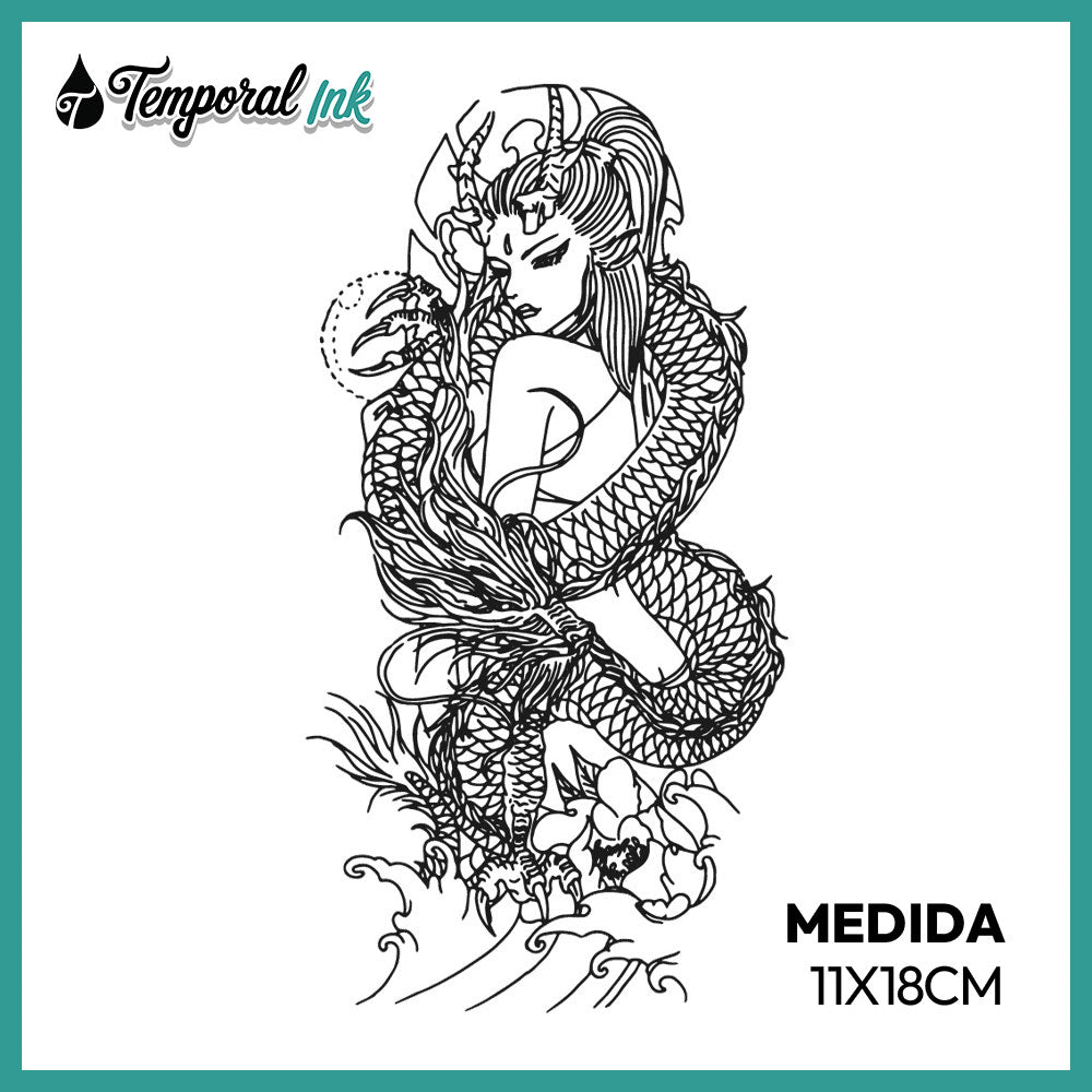 Colección Dragones Tatuajes Temporales de Jagua